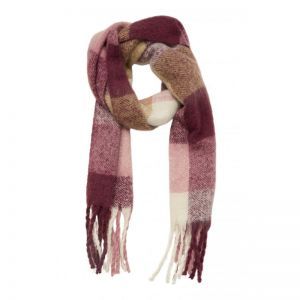 OBJMITTA CHECK SCARF REP 303381021 Lilas