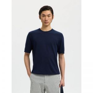 SLMTORINO SS KNIT CREW NECK NO 178814 Navy Bla