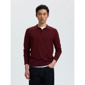 SLMBERG LS KNIT POLO NOOS 198345001 Tawny